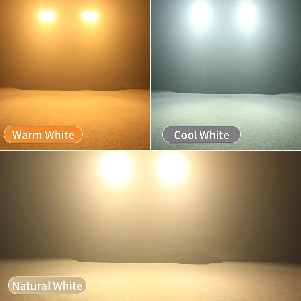 4 x 100W COB LED Stage Lights, 2 in 1 Warm/Cool White Par Can Retro Pixel Control Light, DMX/Master-Slave/Sound Activated Spotlights for Church Events Party Wedding Club Studio 1Pack