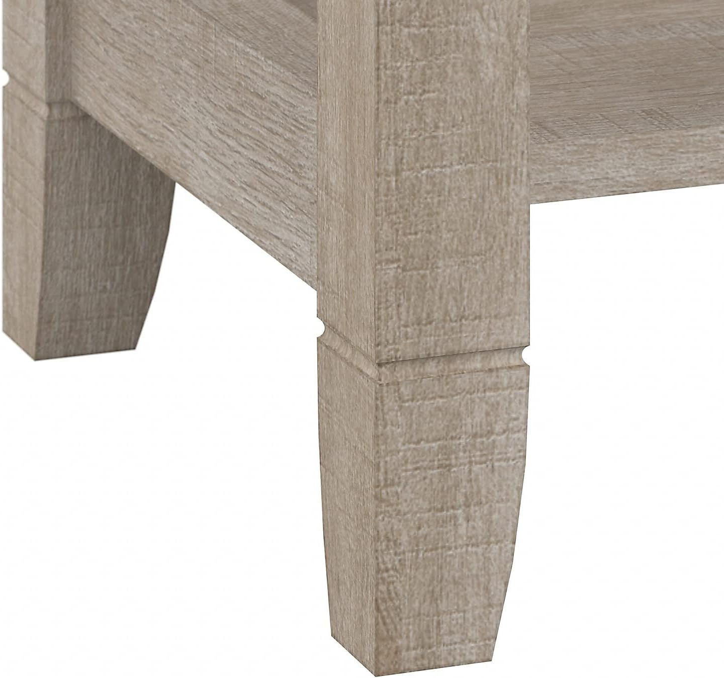Bush Home Key West Small Corner Desk in Washed Gray