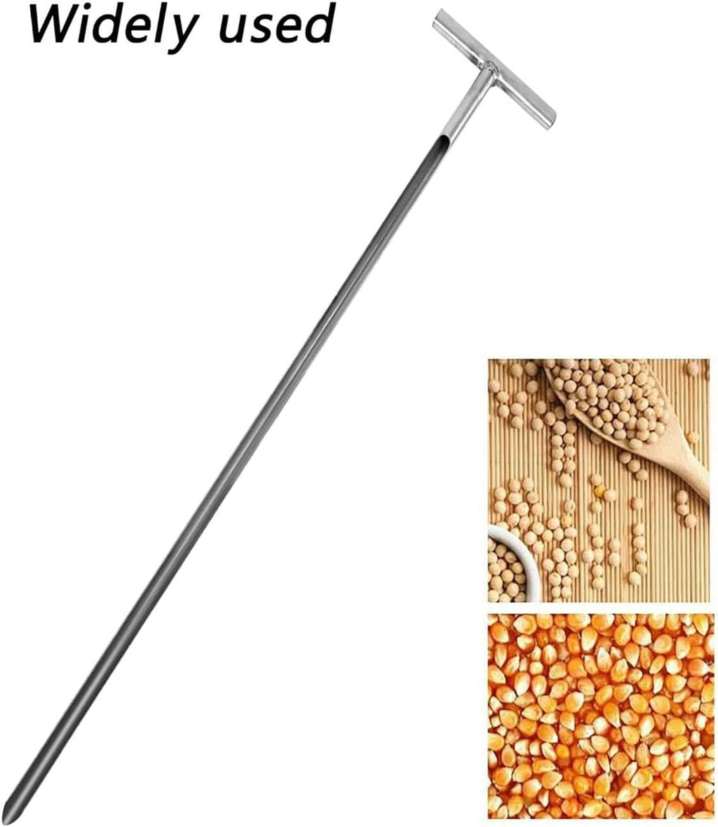 Stainless Steel Soil Sampling Probe Kit - 70cm (27.5') Grain Sampler Tool with Solid Sack Bag for Accurate Soil Tests, Perfect for Gardening and Agriculture