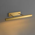 Modern Brass Picture Light (270° Rotatable, Hardwired) - Art Light for Painting, Artwork, Portrait Display, Suitable for Oil Paintings, Galleries, Bookshelves,