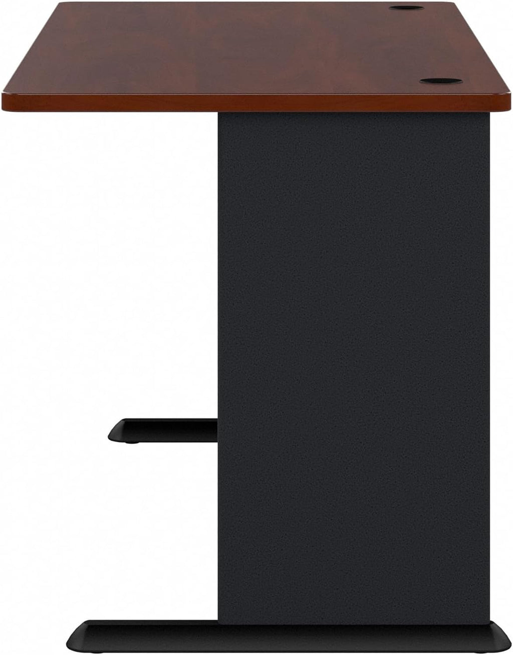Bush Business Furniture Series A 60W Computer Desk in Hansen Cherry and Galaxy, Large Office Table for Home or Professional Workspace