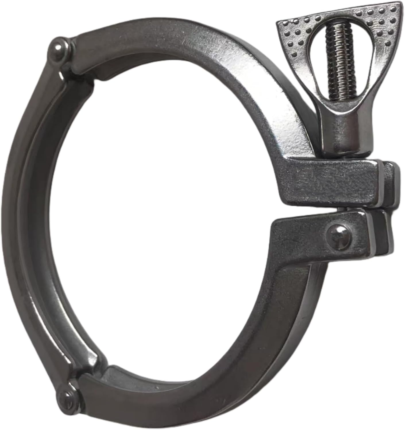 10' three pieces Clamps, 304 Stainless Steel ISO Three Segment Heavy Duty Tri-Clamp sanitary tri clamps, fit ferrules SS Pipe clamps (10')