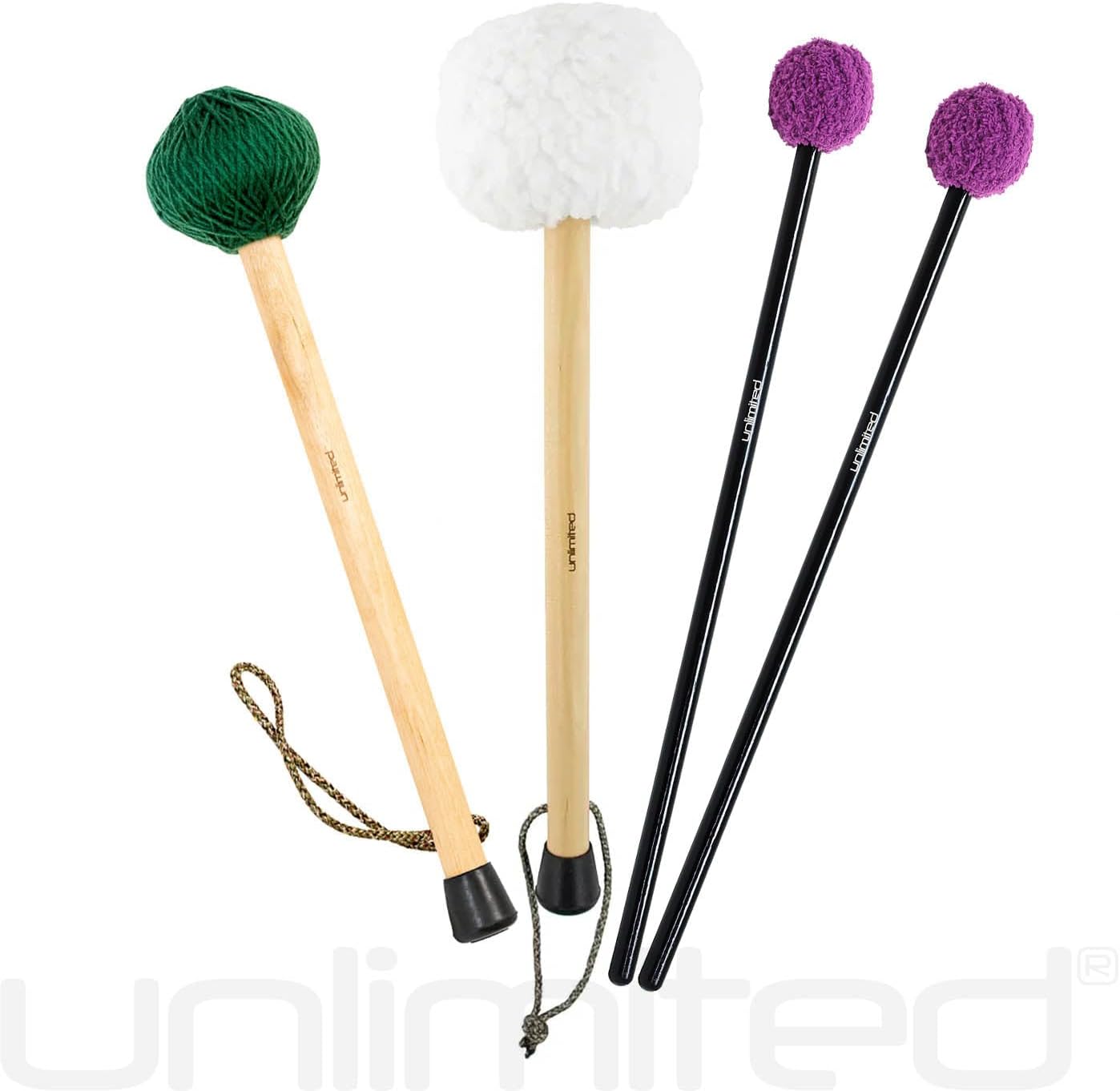 Mallet Set for 30' to 32' Bronze (Chinese) Gongs Includes 4 Mallets/Perfect for Sound Healing