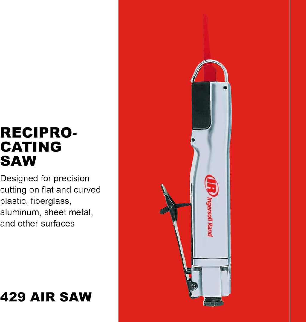 Ingersoll Rand 429 Reciprocating Air Saw, 3/8' Stroke Length, 10,000 Strokes per Minute, 1.3 lbs