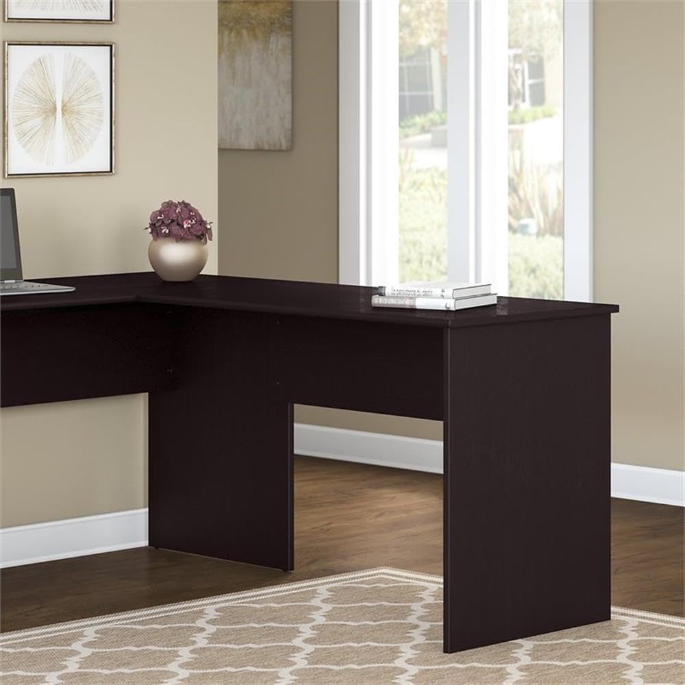 Bush Home Cabot 42W Shell Desk Return in Espresso Oak