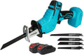 Reciprocating Saw, 20V Cordless Reciprocating Saw w/ 2 Battery & Charger, Variable Speed and Tool-Free Blade Change, 4 Saw Blades for Wood/Metal/PVC Pipe Cutting