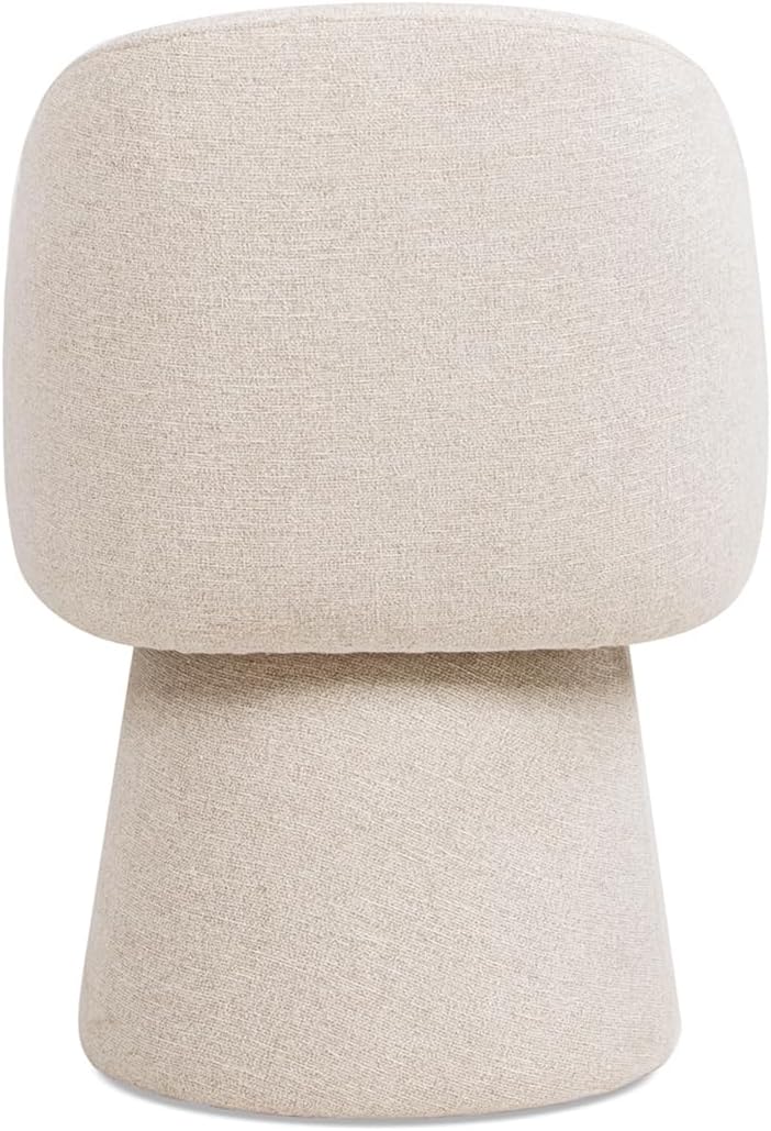 Jennifer Taylor Home Marcy Swivel Upholstered Dining Arm Chair, Simple Gray Chenille