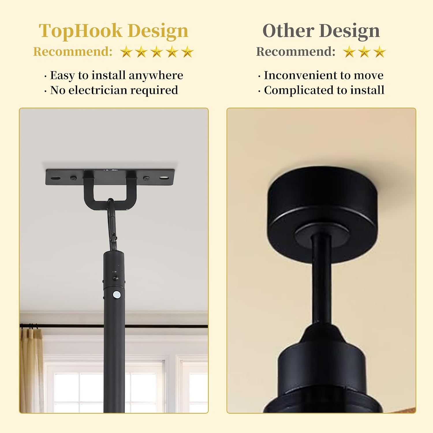 25Inch Outdoor Caged Ceiling Fan with Light Remote Control 3 Color Temp. IP65 Waterproof,Farmhouse Gazebo Fan Light for Patio Canopy Pavilot Living Room Entrance,Black,2026 Upgrad