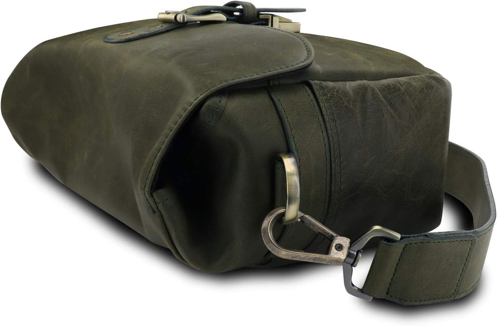 MegaGear Torres Genuine Leather Camera Messenger Bag for Mirrorless, Instant and DSLR Cameras