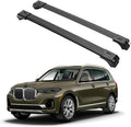 ERKUL Roof Rack Cross Bars for BMW X7 G07 2019-2026 | Aluminum Crossbars with Anti Theft Lock for Rooftop | Compatible with Raised Rails - Black