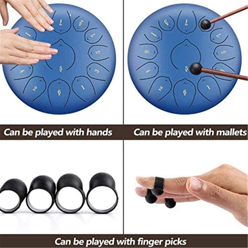 Tank Drum 12 h 13 Ig Percussion Mvel bags and steel drums mallet percussion instruments WANGYOU drum personal meditation music education blue decompression music