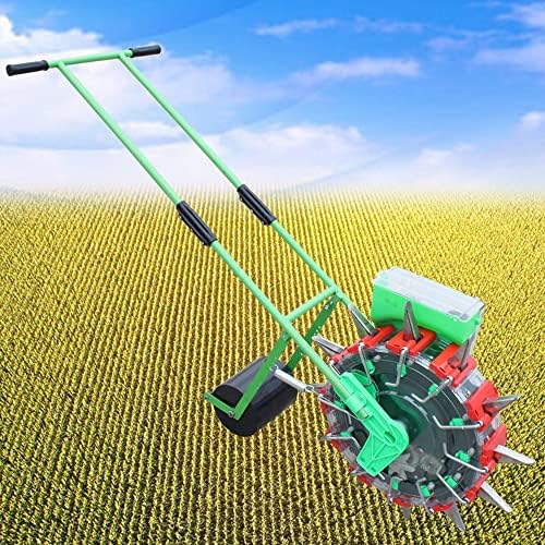 Adjustable Corn Planter Seeder - Hand-Push Roller for Precise Planting & Fertilizing - 6-Mouth Seed Dispenser - Essential Garden Tool for Efficient Gardening.