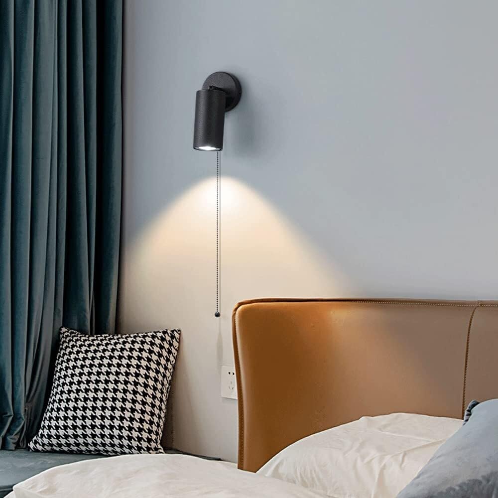 Adjustable Indoor Spotlight Wall Light - Multi-Purpose GU10 Downlight for Bedside, Headboard, Picture Lighting, Hotel, Corridor, Aisle