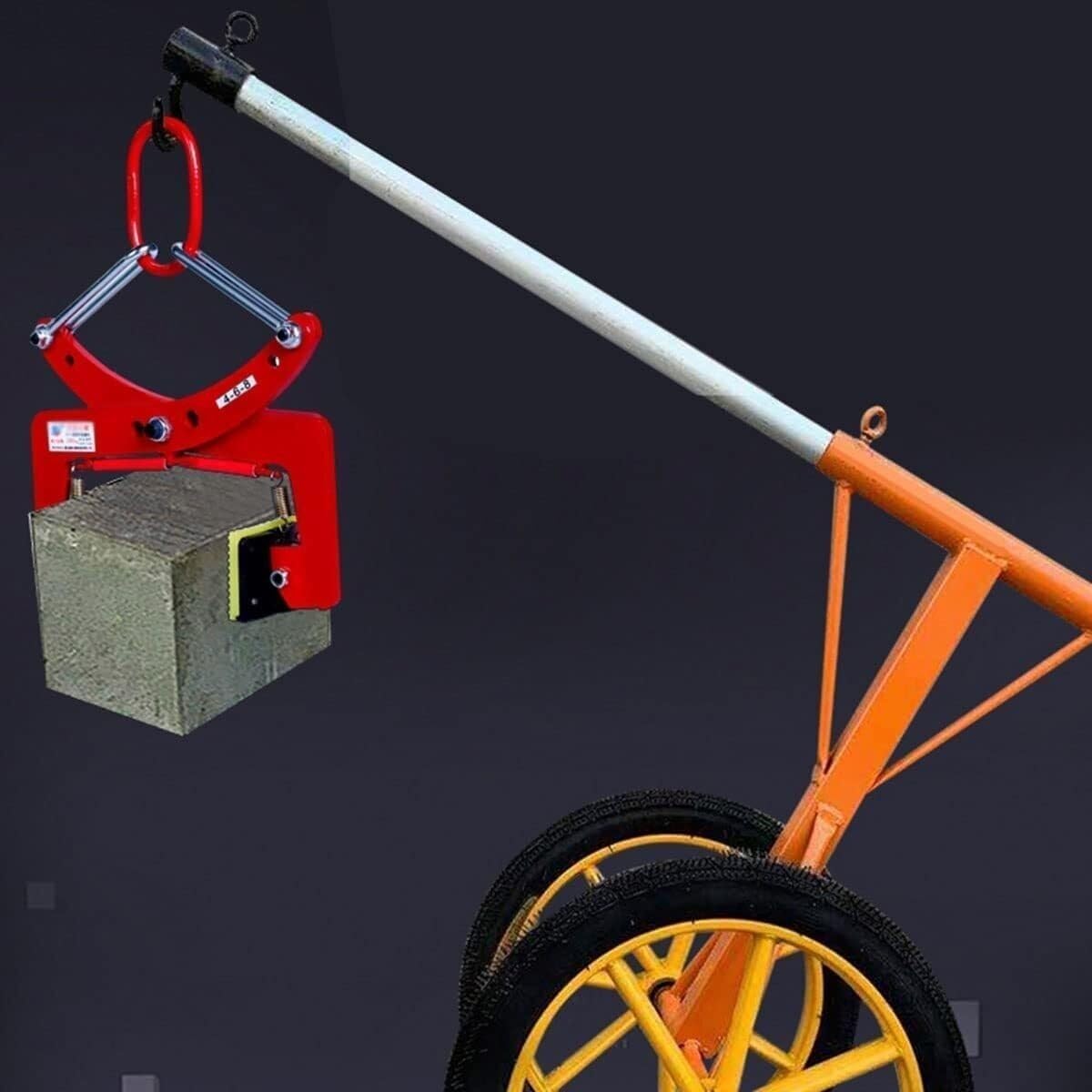 6' Granite Lifting Clamp Heavy Duty Steel Lifting Clamps Adjustable for Granite Stone Concrete Blocks(One Color 6in)