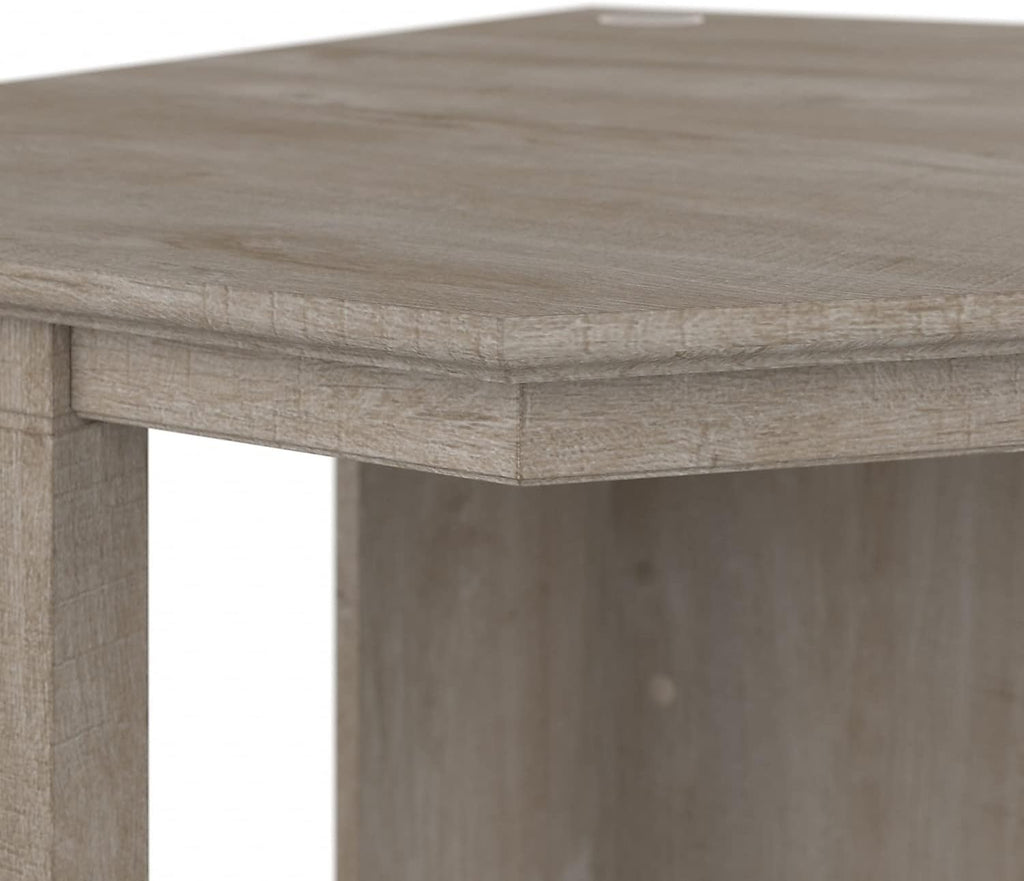 Bush Home Key West Small Corner Desk in Washed Gray