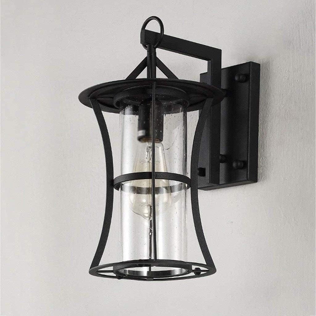 Black Porch Wall Lights, LED Solar Landscape Spotlights Wall Lamp, Modern Patio Lights Fixture Wall Sconce,for Garage, Entryway, Hallway, Garden