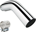 4 to 8 Inch Exhaust Elbow with Clamp - Chrome Plated 4' Inlet 8' Outlet Diesel Exhaust Tip for Trucks, Pickups & Cars