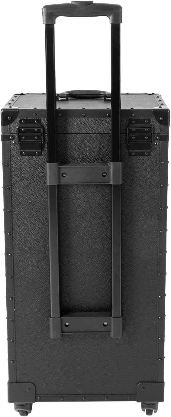 Beauty Salon Trolley Suitcase, Makeup Rolling Train Case, Professional Rolling Makeup Train Case, Hair Stylist Beauty Travel Organizer, Makeup Rolling Train Case Large Storage Cosmetic Trolley (Black)