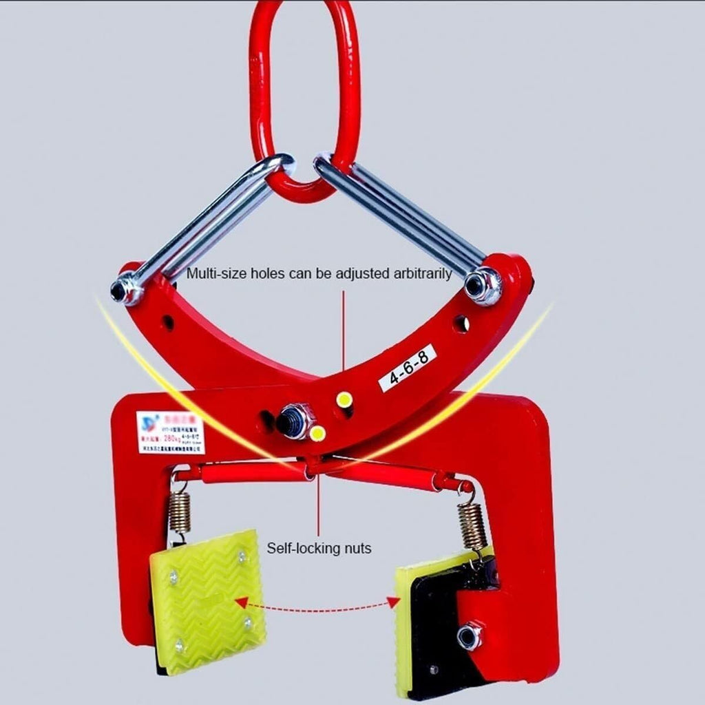 6' Granite Lifting Clamp Heavy Duty Steel Lifting Clamps Adjustable for Granite Stone Concrete Blocks lifting clamps(6in)