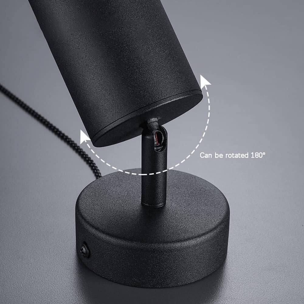 Adjustable Indoor Spotlight Wall Light - Multi-Purpose GU10 Downlight for Bedside, Headboard, Picture Lighting, Hotel, Corridor, Aisle