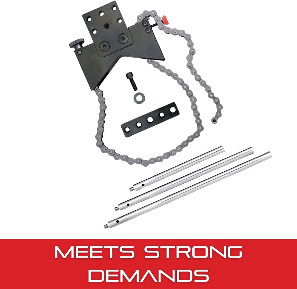 Starrett Shaft Alignment Clamp Set with Chain Clamp - 5-9' Posts, Anodized Aluminum - S668A