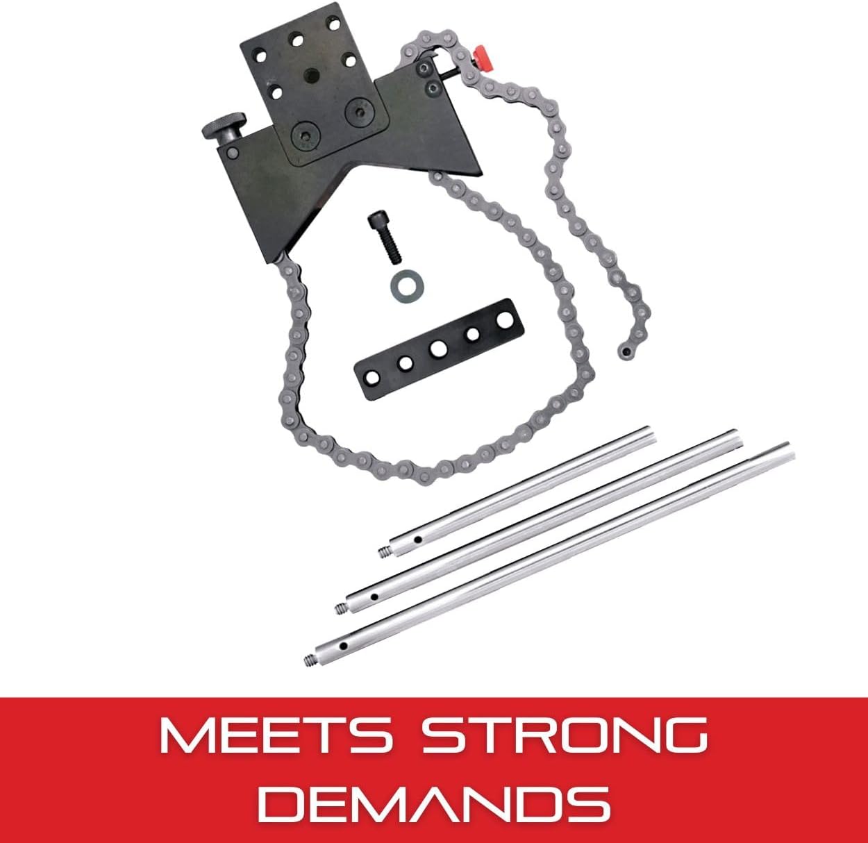 Starrett Shaft Alignment Clamp Set with Chain Clamp - 5-9' Posts, Anodized Aluminum - S668A