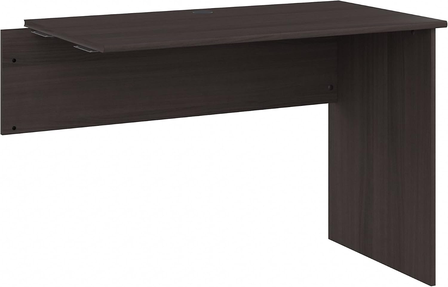 Bush Furniture Cabot 42W Shell Desk Return in Heather Gray