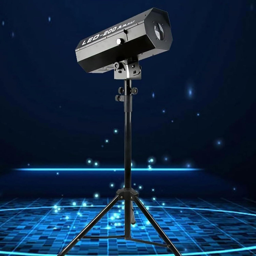 200W LED Stage Spotlight, Black, Modern Style, Floor Mount, Manual Control, Adjustable Aperture, 24V DC, 1A, 1 Light Source