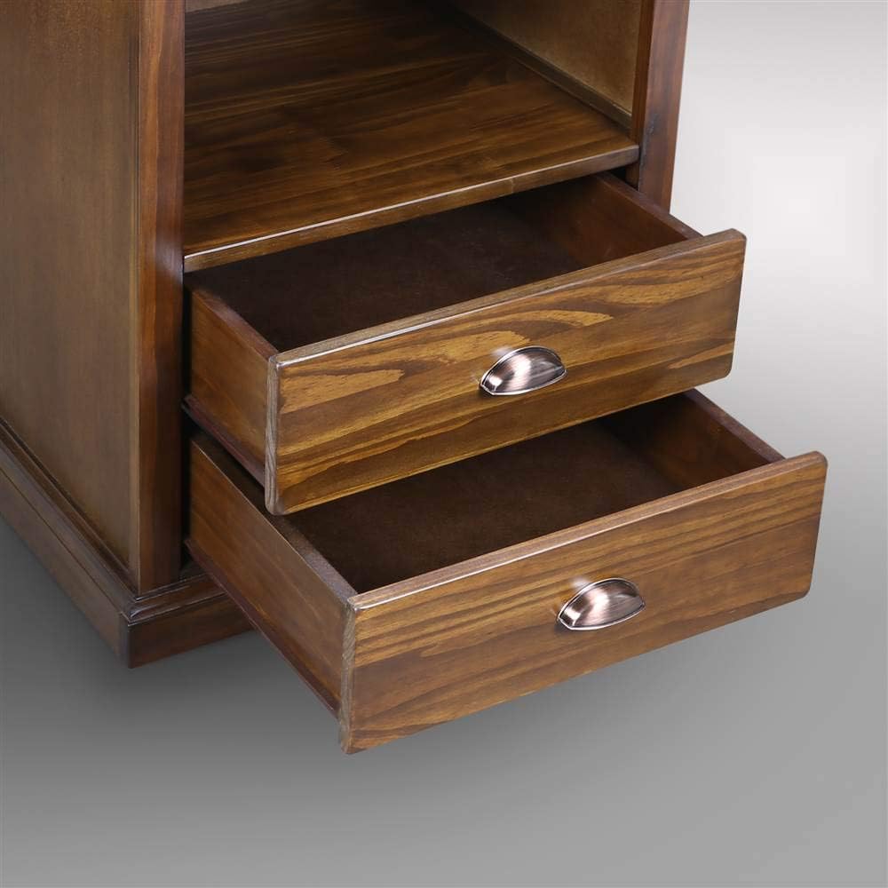 Casual Home Lincoln Nightstand Compartment, Concealment Furniture, Mocha
