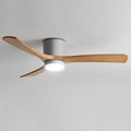 48' Quiet Ceiling Fan with LED Lights - 6 Speed Remote, 3 Color Temperatures, Modern Wood Flush Mount Ceiling Fans for Bedroom, Living Room, Dining Room