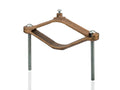 NSI G-13 Heavy Duty Bronze Ground Clamp, 4-1/2' - 6' Water Pipe Size, 10 sol - 2/0 str Ground Wire Range