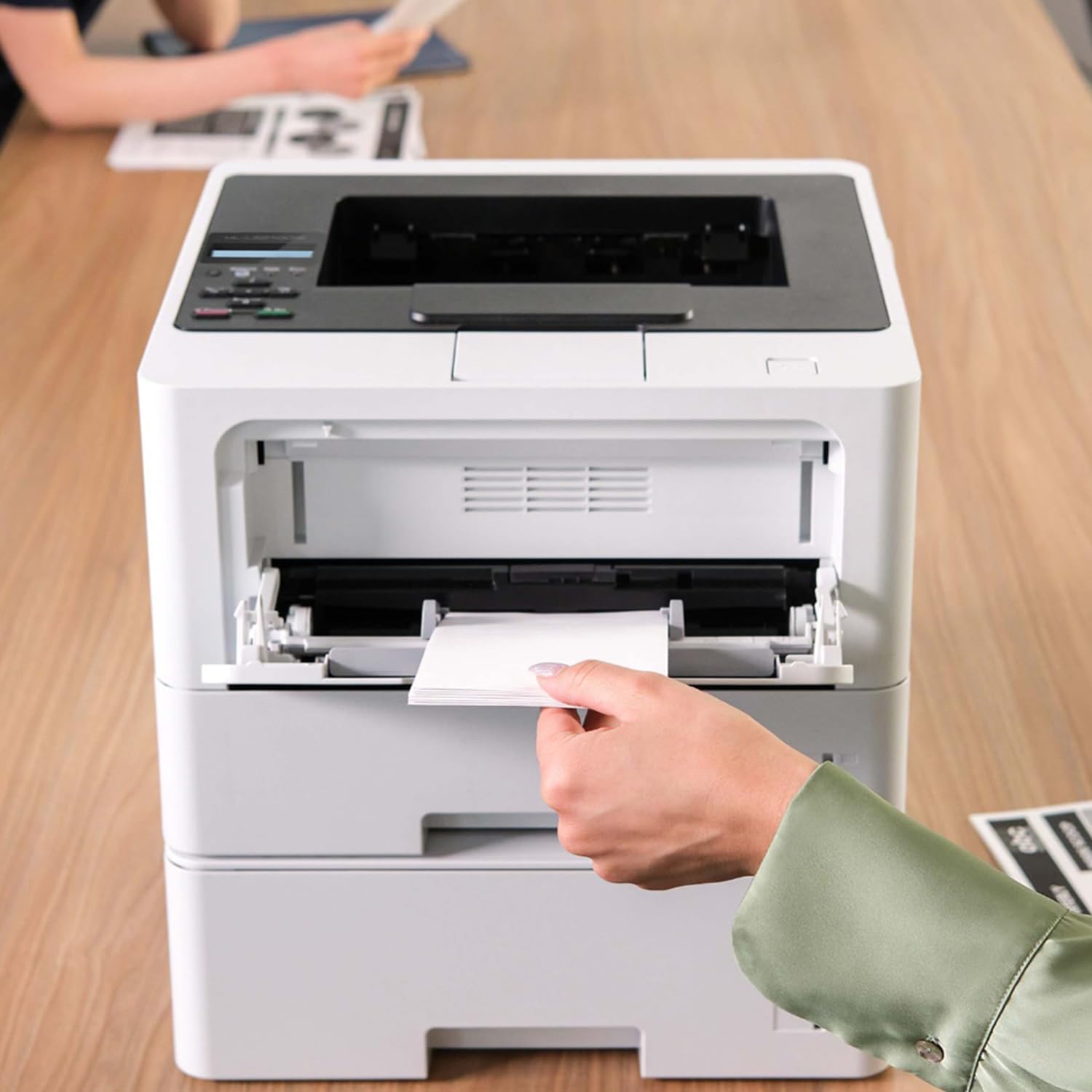 Brother HL‑L5210DWT Business Monochrome Laser Printer Bundle with 26‑Month Protection Plan, Printer Essentials Digital Download, 6FT 4K HDMI 2.0 Cable & 6FT USB Type‑A to Type‑B Printer Cable
