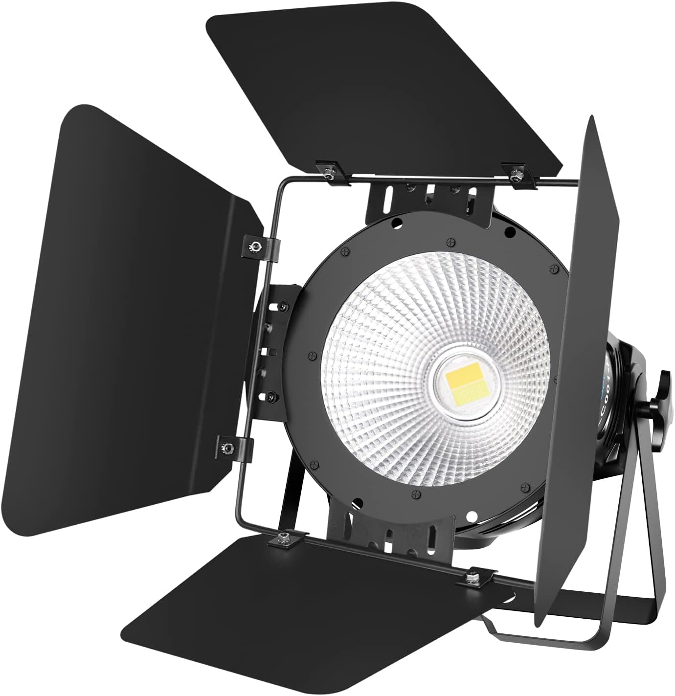 BETOPPER White Stage Par Lights w/Barndoor Professional 100W COB Spotlight Bright DJ Light Strobe Lighting for Church,Parties,Wedding,Therter,Live Events,Stage etc. (1)