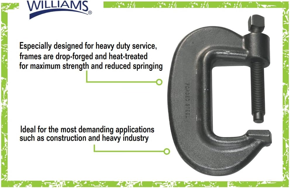 Williams CC-8LAAW 8 1/2-Inch Heavy Service C Clamp