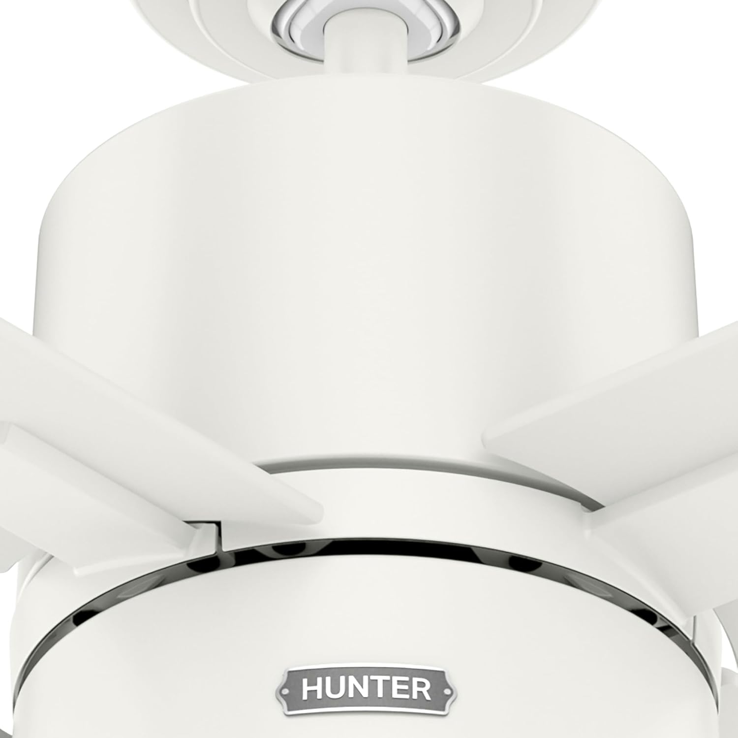 Hunter 52 inch Beck Fresh White Ceiling Fan with LED Light Kit and Pull Chain