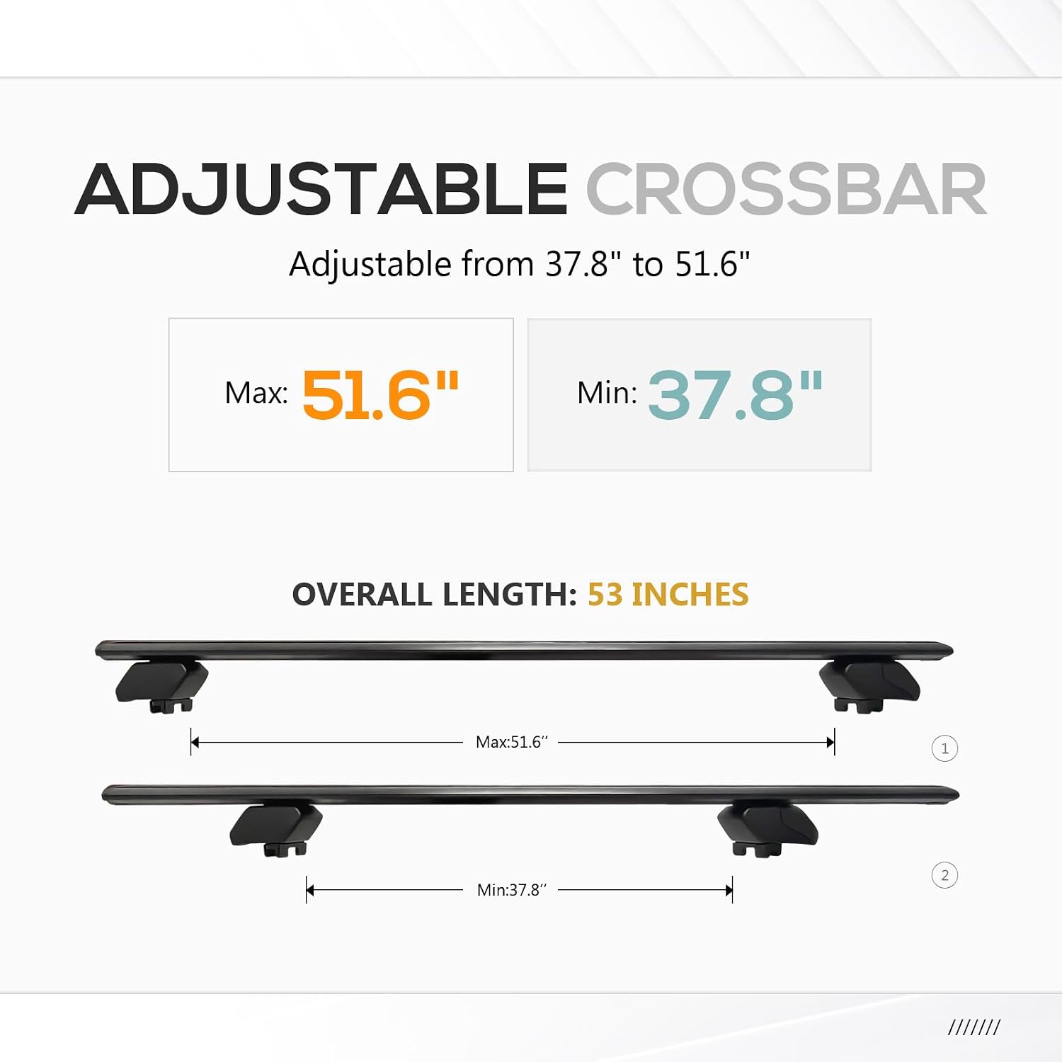 YZONA Heavy Duty 300 LBS Roof Rack Cross Bars Compatible with 2015 2016 2017 2018 2019 2020 2021 2022 2023 2024 Kia Sorento & Sorento HYBIRD with Side Rails, Adjustable & Lockable Crossbars Rooftop