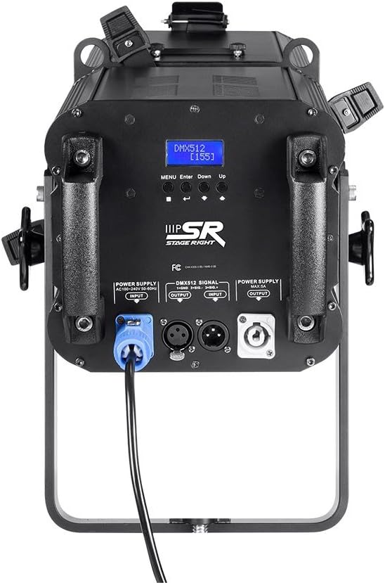 Monoprice COB LED Ellipsoidal Stage Spotlight - RGBW, 180-Watt, Adjustable Manual Zoom (17-50 Degree Beam Angle) Stage Right Series