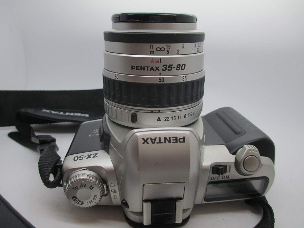 Pentax ZX-50 35MM SLR Film Camera w/ AF Zoom Lens PK mount (Renewed)