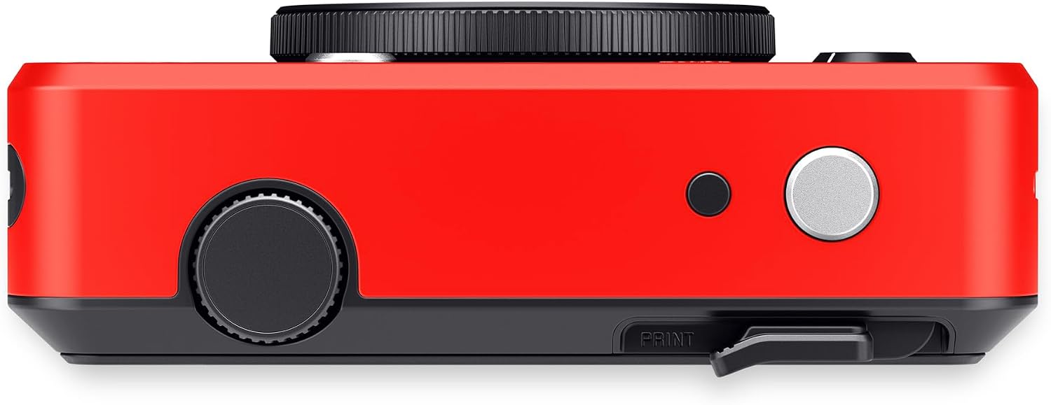 Leica Sofort 2 Digital and Instant Photo Camera with LCD Display, Two Shutter Releases, 10 Lens Effects, and Leica FOTOS App Support (Red)