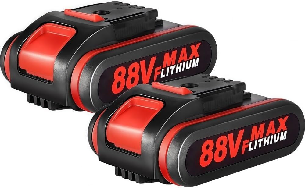 20V Replacement Battery Compatible with Worx WA3551 WA3553 & Generic 36VF 48VF 88VF Tools Mini Chainsaw Electric Wrench Reciprocating Saw Cordless Power Tool(2 Battery)