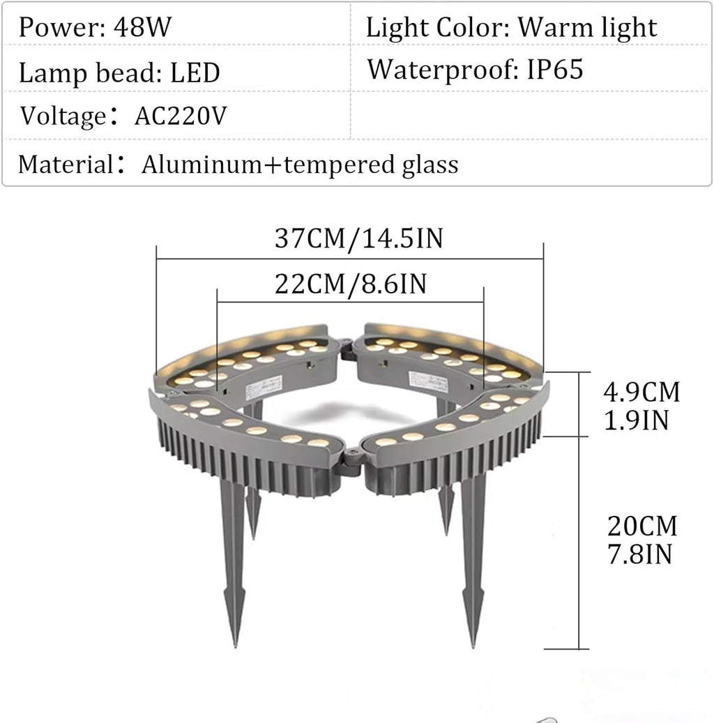 Palm Tree Lights All-Weather Tree Trunk Wrap Lights, Outdoor, Water-Resistant Connectable for Year-Round Garden Decor.Excluding Transformers(4 lamp Heads)