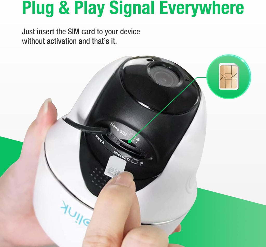 EIOTCLUB Data SIM Card Triple Play for 360 Days - No Contract, Support Unlocked Security Solar and Hunting Trail Game Cameras IoT Device(USA Coverage, Triple Cut 3-in-1)