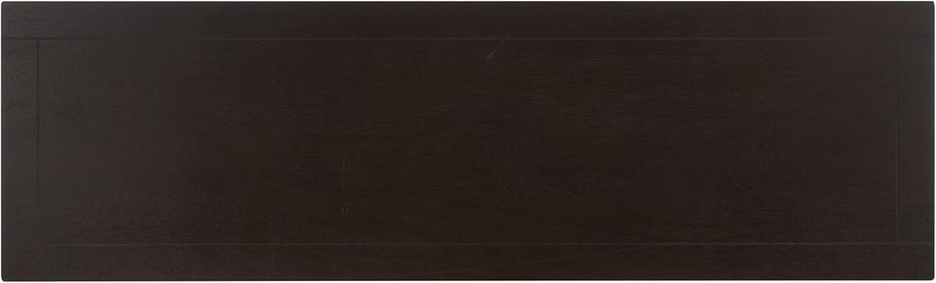 SAFAVIEH Home Collection – Christa Dark Chocolate Console Table, 3-Drawer Storage with Natural Basket Drawers, Coastal Entryway Design (AMH5737F)