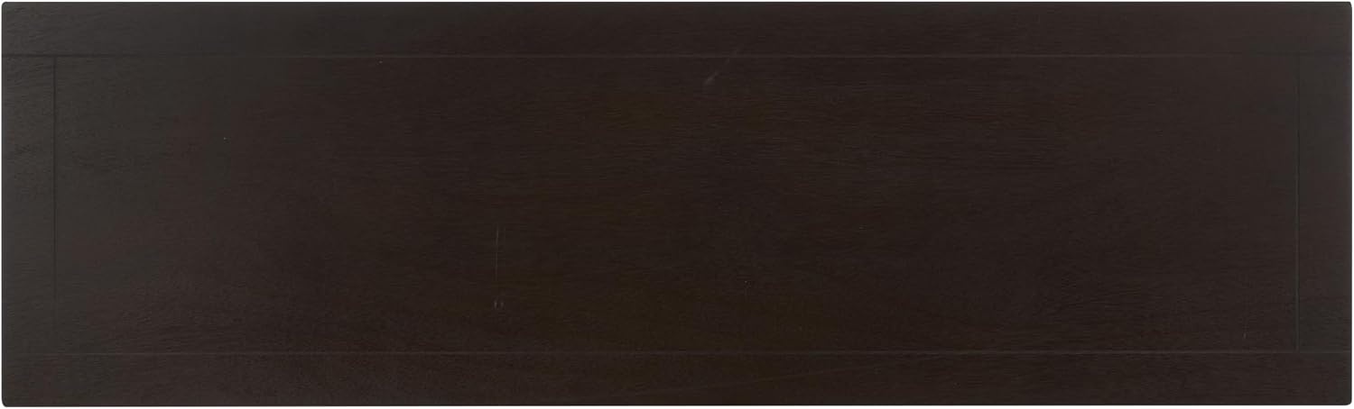 SAFAVIEH Home Collection – Christa Dark Chocolate Console Table, 3-Drawer Storage with Natural Basket Drawers, Coastal Entryway Design (AMH5737F)