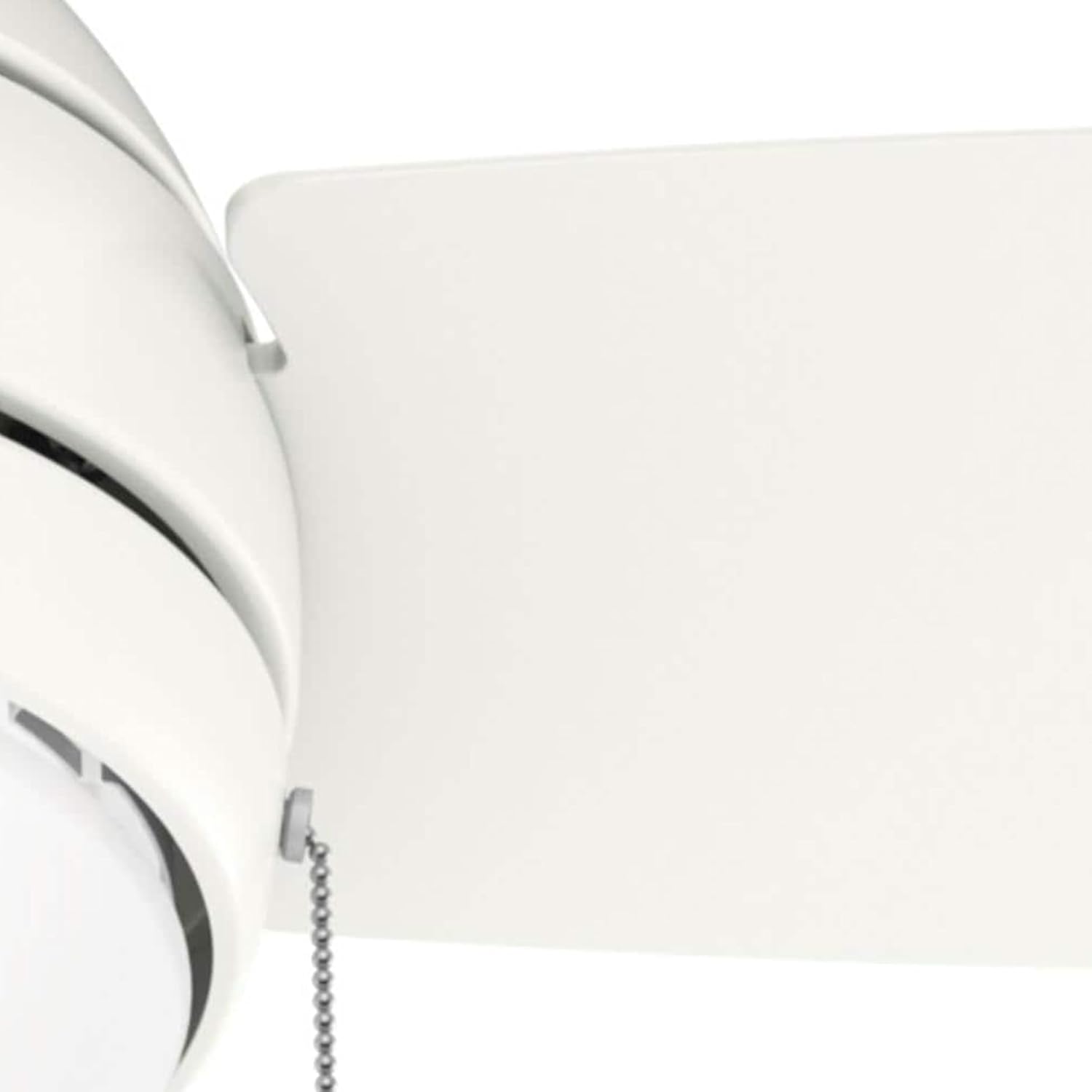 Hunter Fan 44 inch Fresh White Indoor Ceiling Fan with Light and Pull Chain for Bedroom, Living Room, Office, Basement, Kitchen (Renewed), CC5C27C65