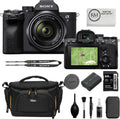 Sony a7 IV Mirrorless Camera Bundle with 28-70mm Lens + 64GB Extreme Pro SD Card + Camera Bag (3 Items)