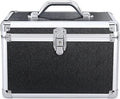 Ladies Large Professional Cosmetic Bag Buckle Storage Suitcase Beauty Box (Svart 15 * 15 * 30cm)
