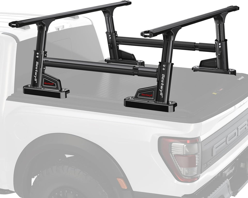 Bestwyll Bed Rack and Bed Bars (Fits Both B & K Style Truck Bed Covers, High Bed Rack)