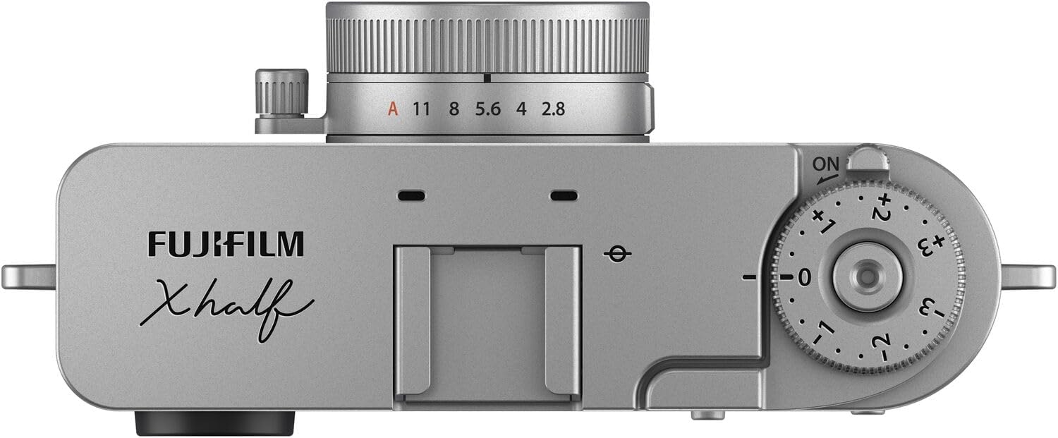 Fujifilm X Half Digital Camera (Silver) Bundle with Extra Battery + Peak Design Strap + Camera Pouch + More Advanced Accessories | Fuji X Half