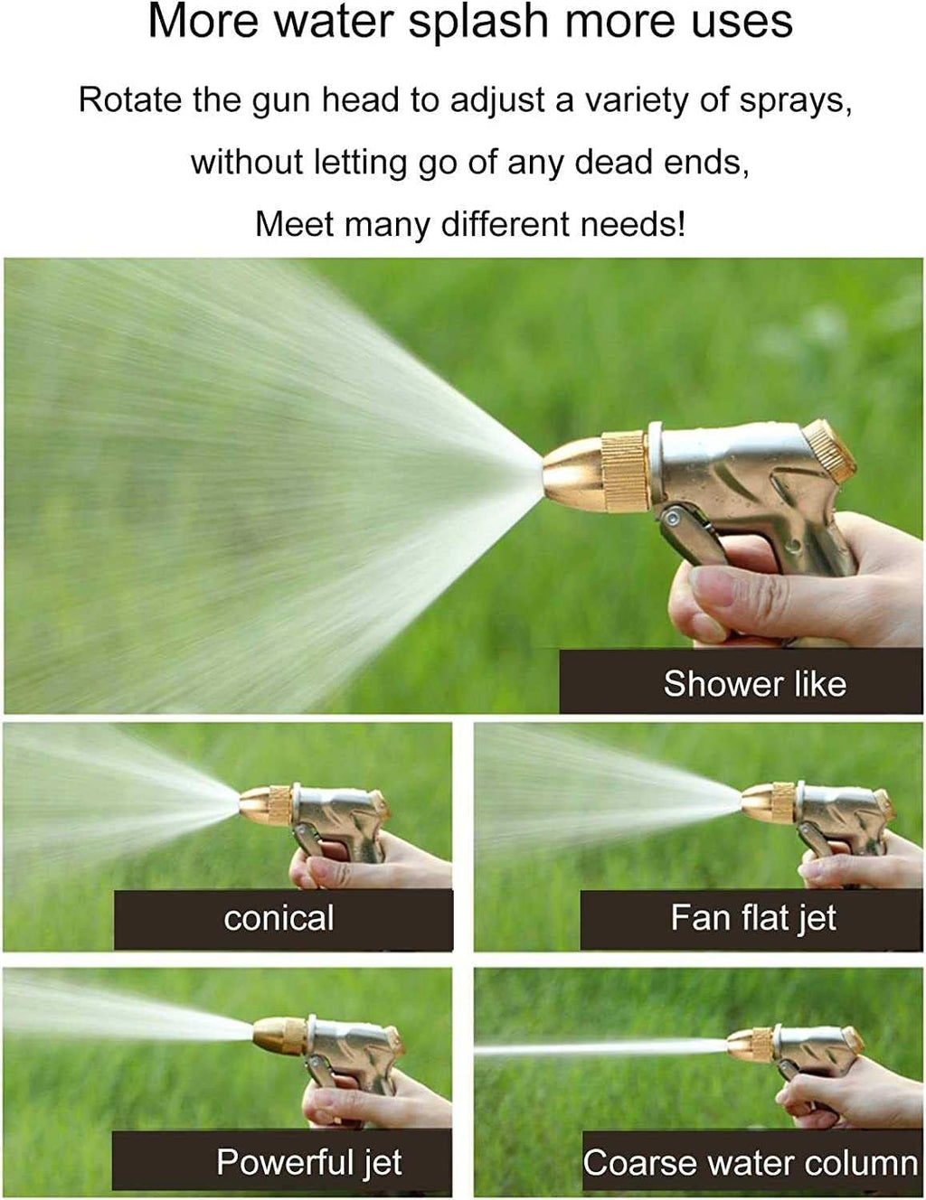 Removable Or Wall-Mounted Garden Hose Reel,Stainless Steel Metal Water Pipe Storage Rack Frame,Retractable Hose Winder Set,for Gardening Irrigation,Car Washing,Cleaning Windows and Doors